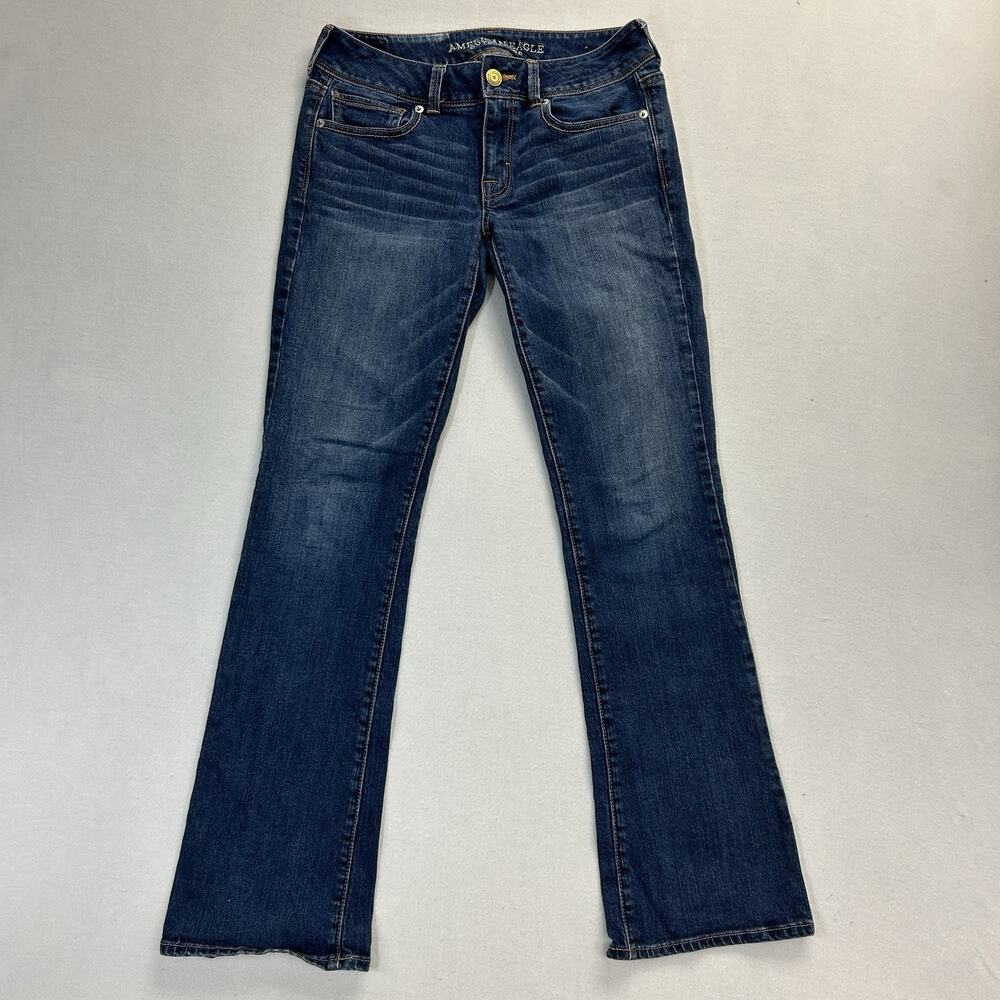 American Eagle Outfitters Kick Boot Cut Jeans Womens 6 Mid Rise Casual Denim AEO